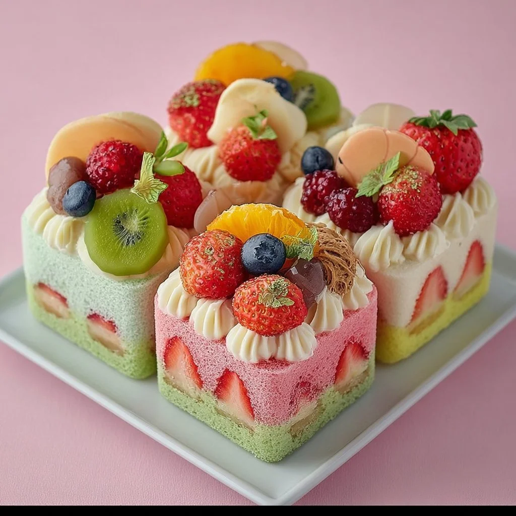 Delicious bento cakes arranged beautifully for your celebration.