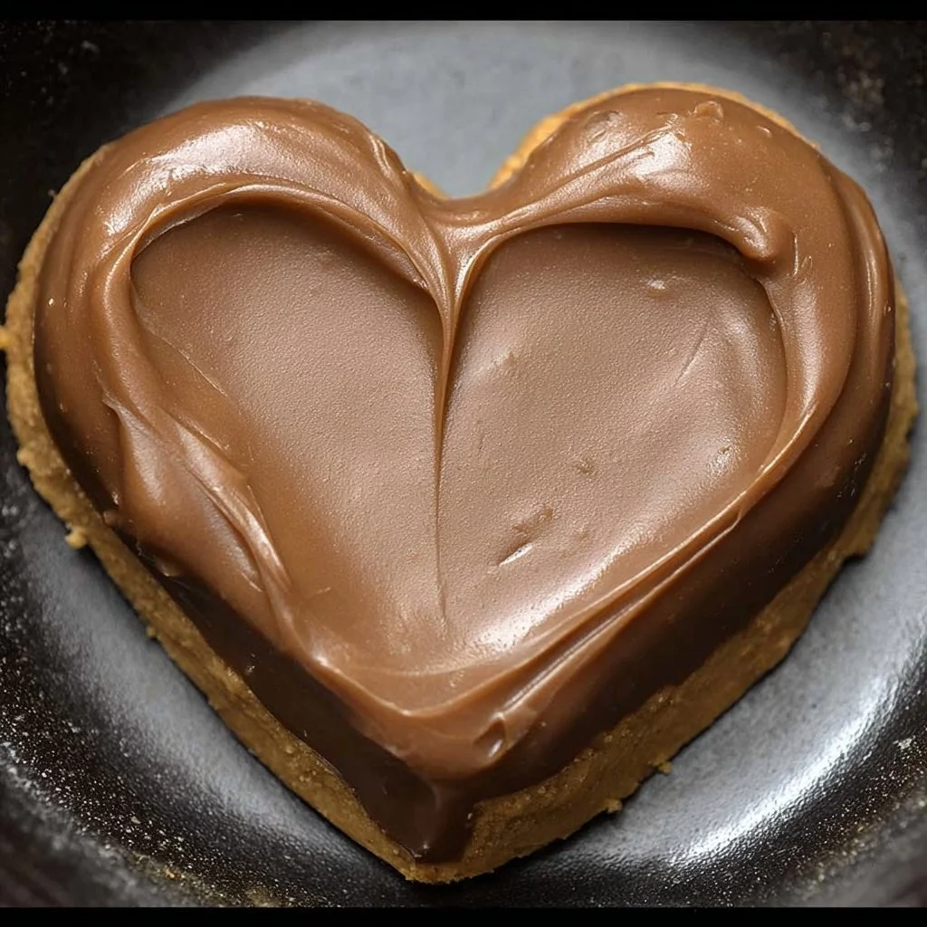 Delicious chocolate peanut butter hearts for Valentine's Day treats