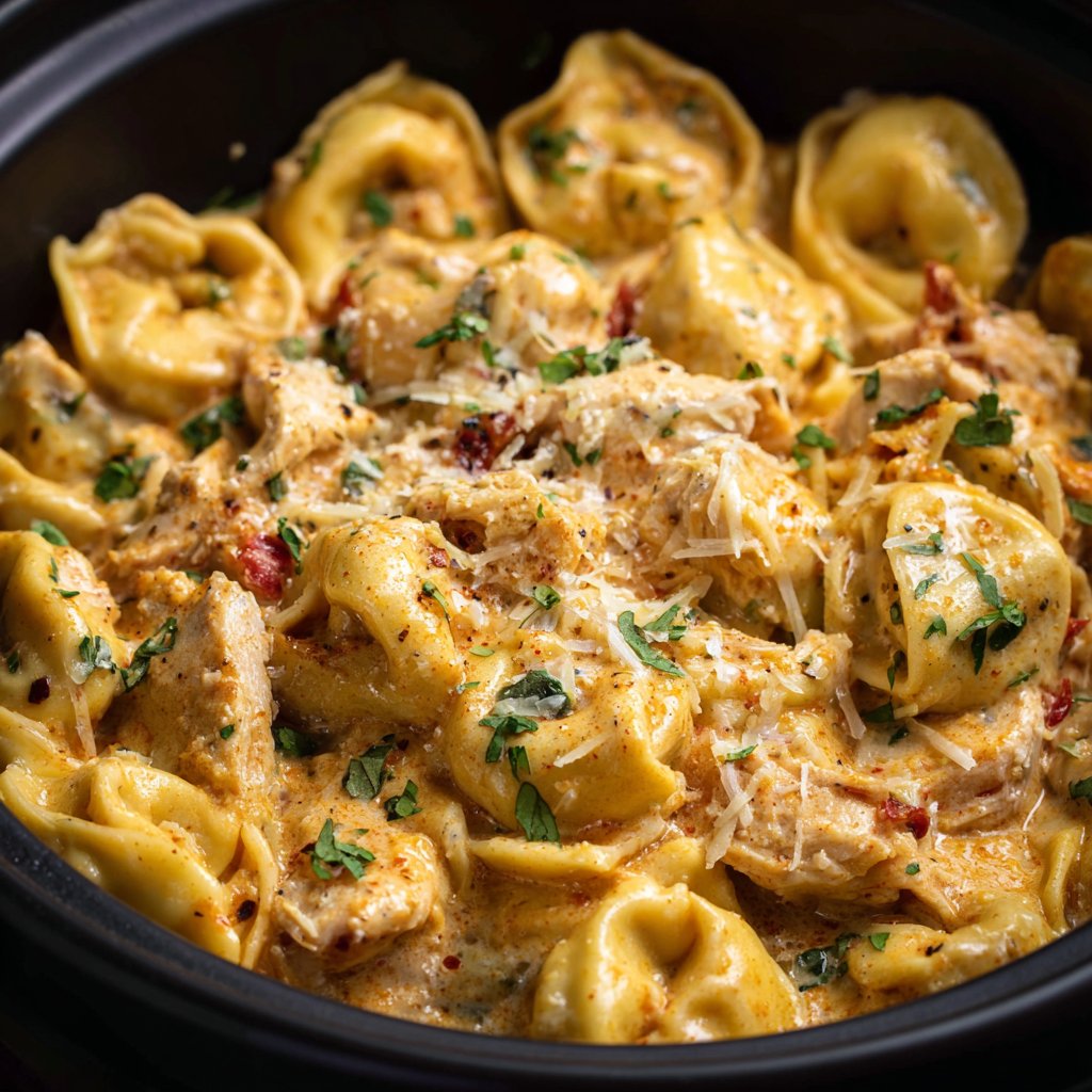 CrockPot Chicken Tortellini