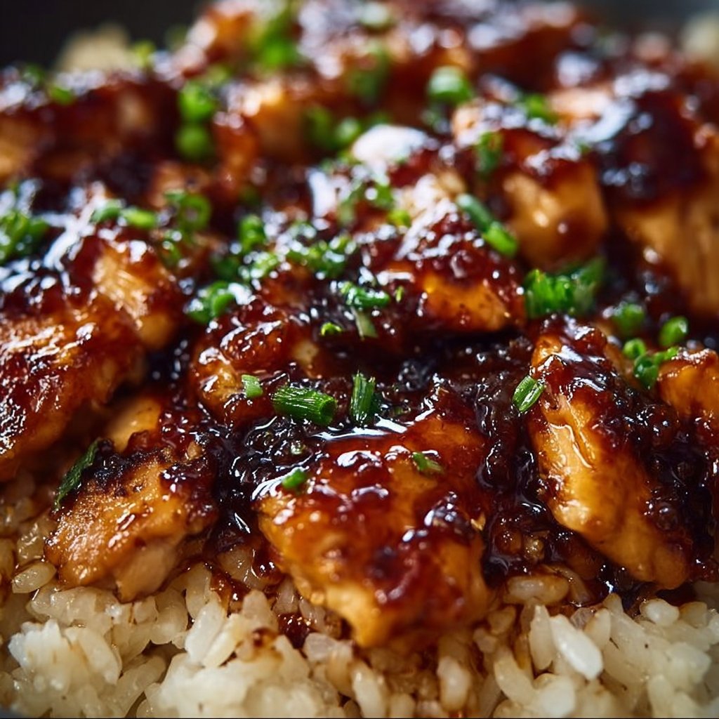 Honey BBQ Chicken Rice