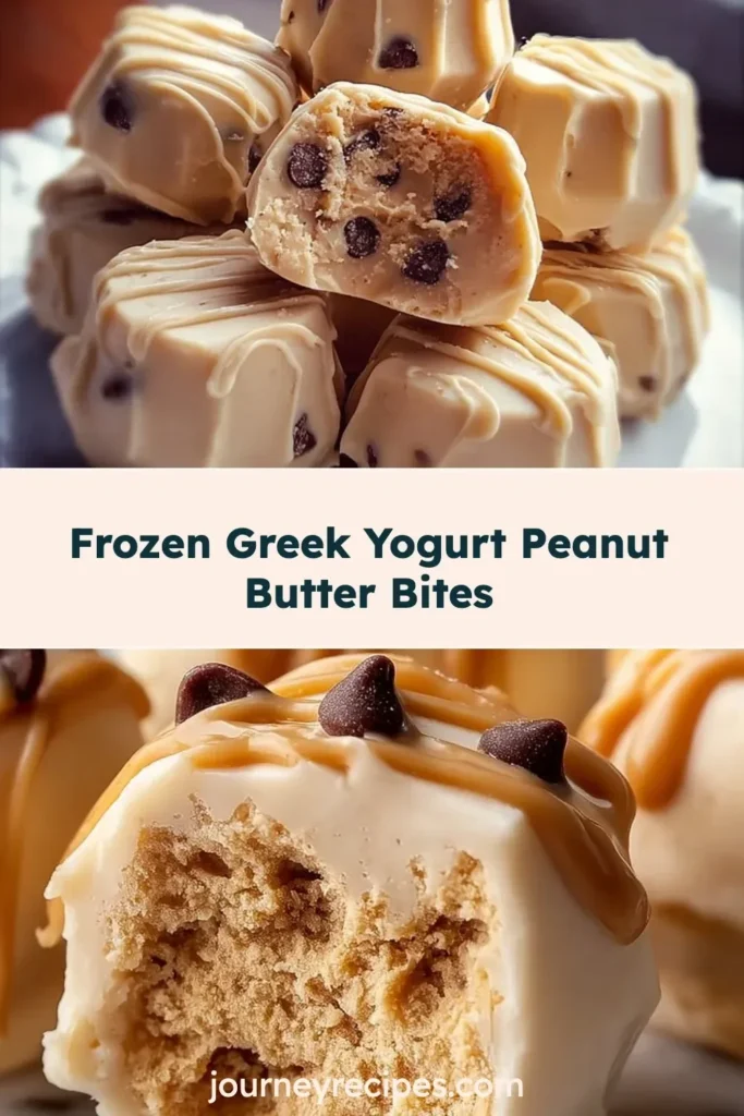Frozen Greek Yogurt Peanut Butter Bites for a healthy dessert option