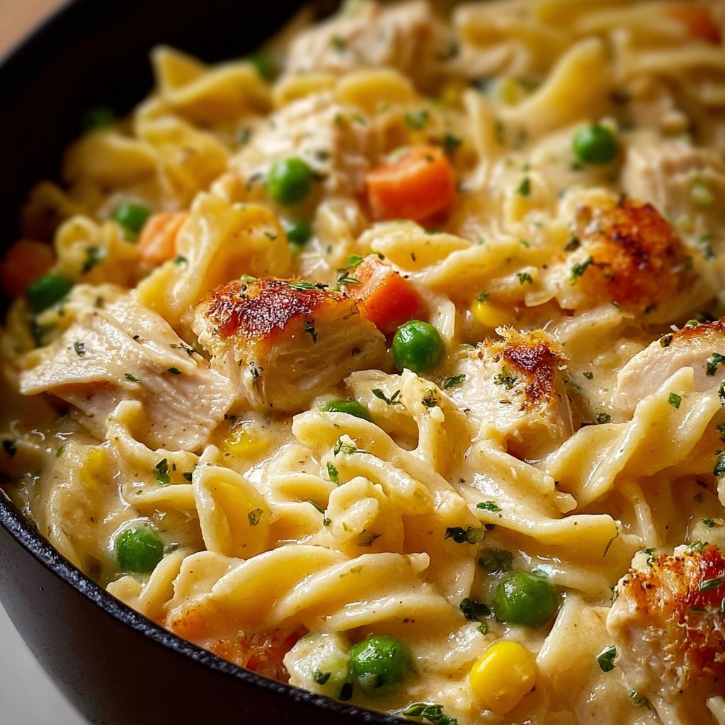 Classic Chicken Pot Pie Pasta