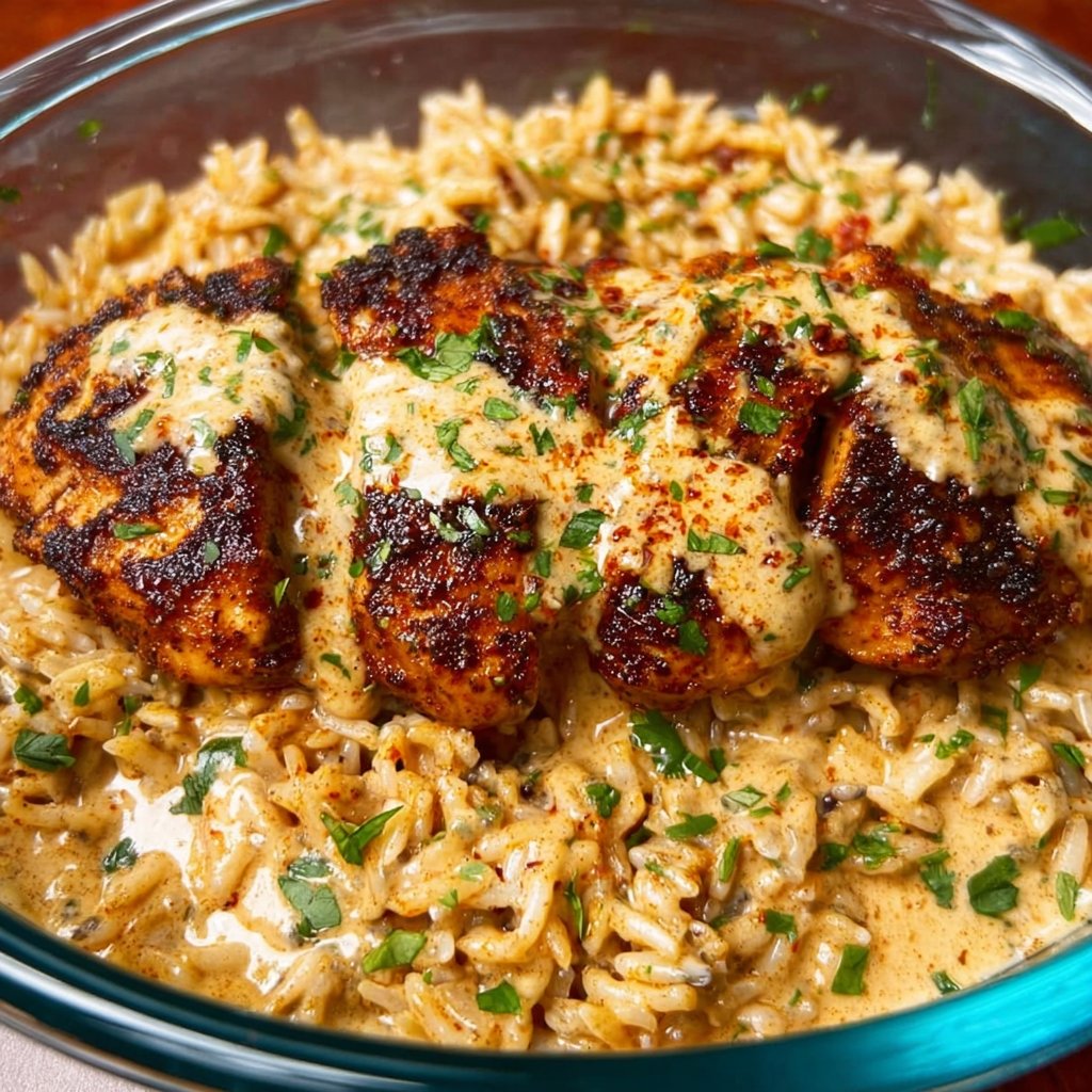 Creamy Cajun Chicken and Rice Bowls