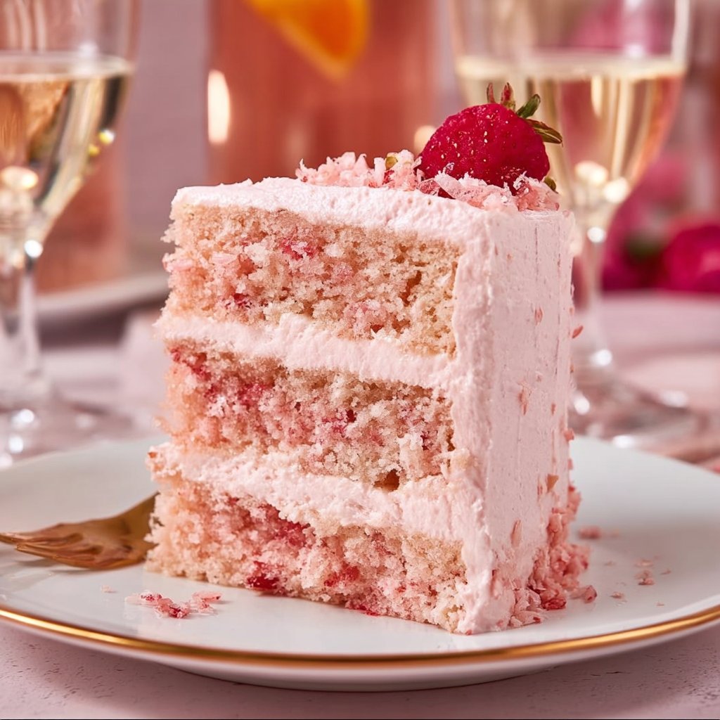 Pink Champagne Cake Recipe