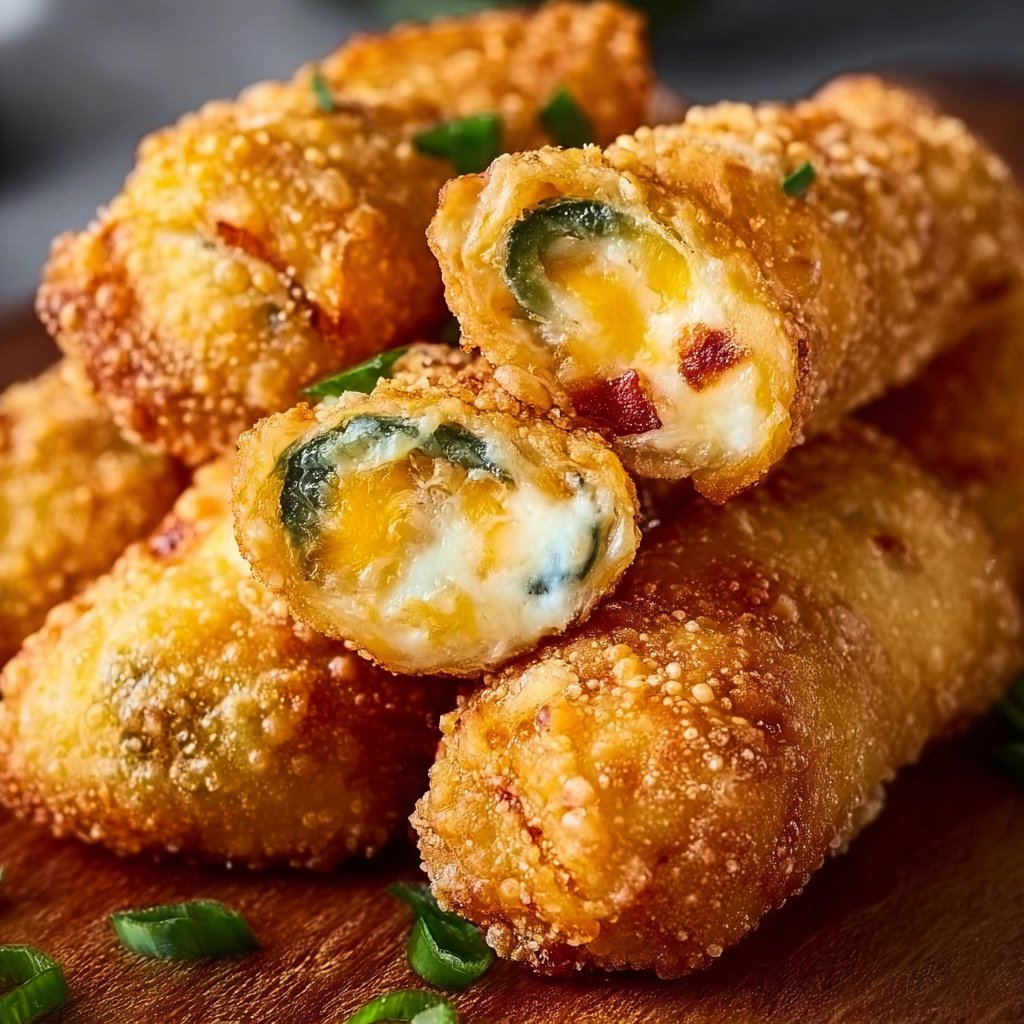 Mini Jalapeno Popper Egg Rolls
