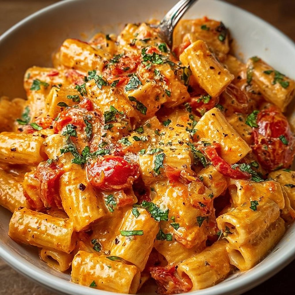 Creamy Tomato Garlic Pasta