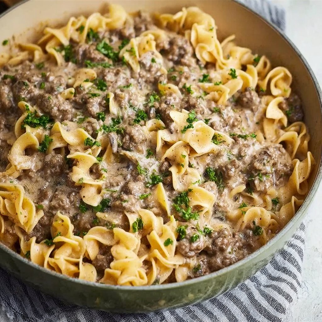 30-Minute Ground Beef Stroganoff