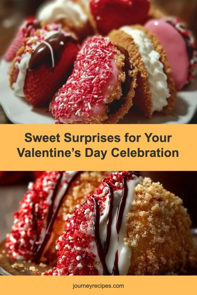 Heart-shaped chocolates for Valentine's Day celebration surprise