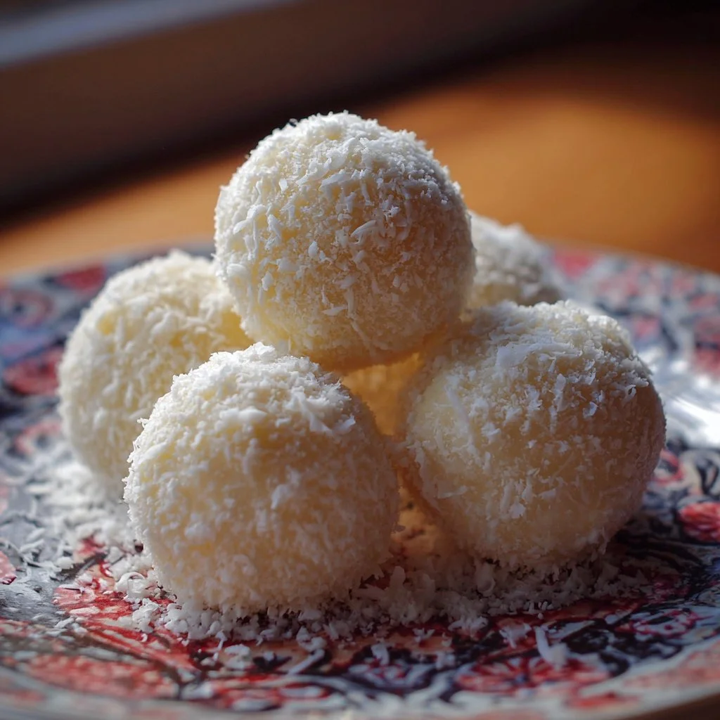 Delicious sweetened condensed milk snowballs for a sweet dessert treat