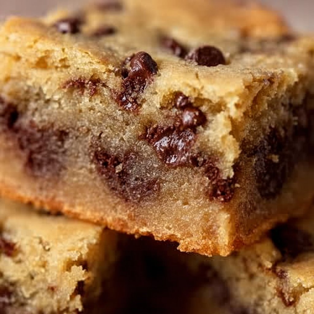 Melt-in-Your-Mouth Chocolate Chip Cookie Bars
