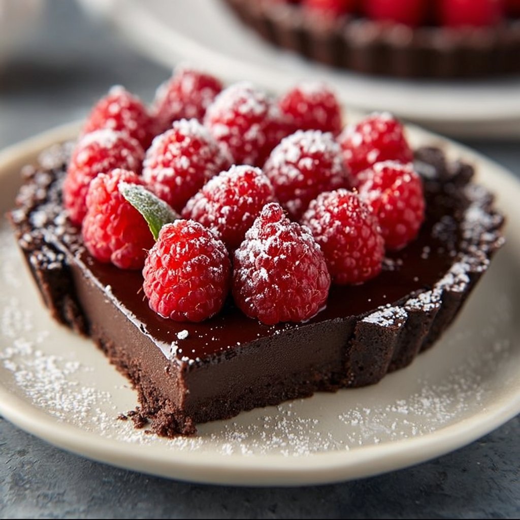 Easy Chocolate Raspberry Tart