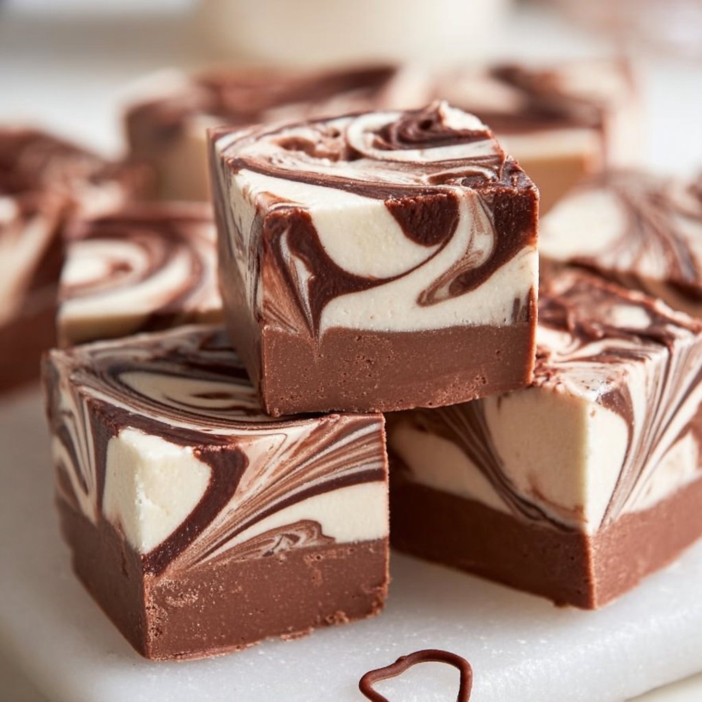 Marshmallow Swirl Fudge
