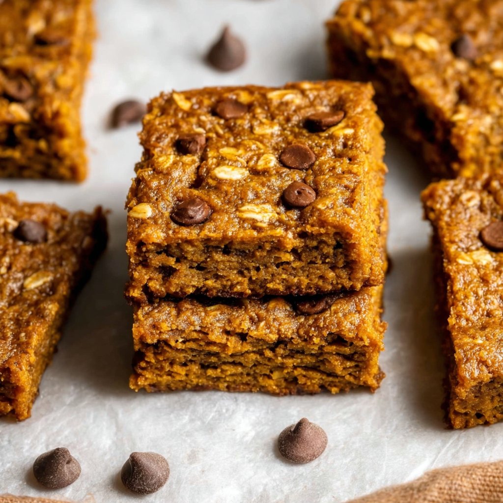 Healthy Pumpkin Oatmeal Bars