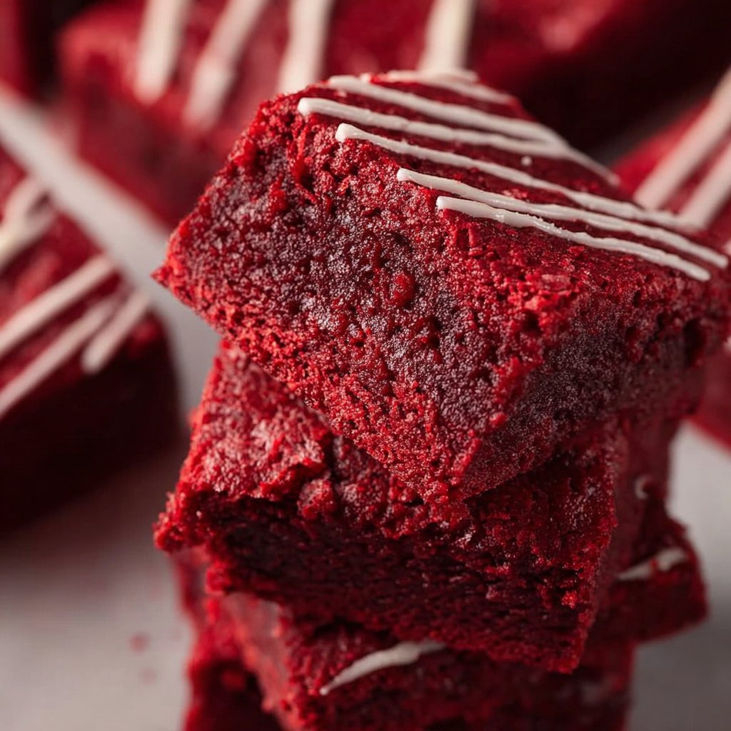 Fudgy Red Velvet Brownies