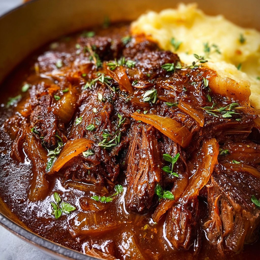 Juicy French Onion Pot Roast