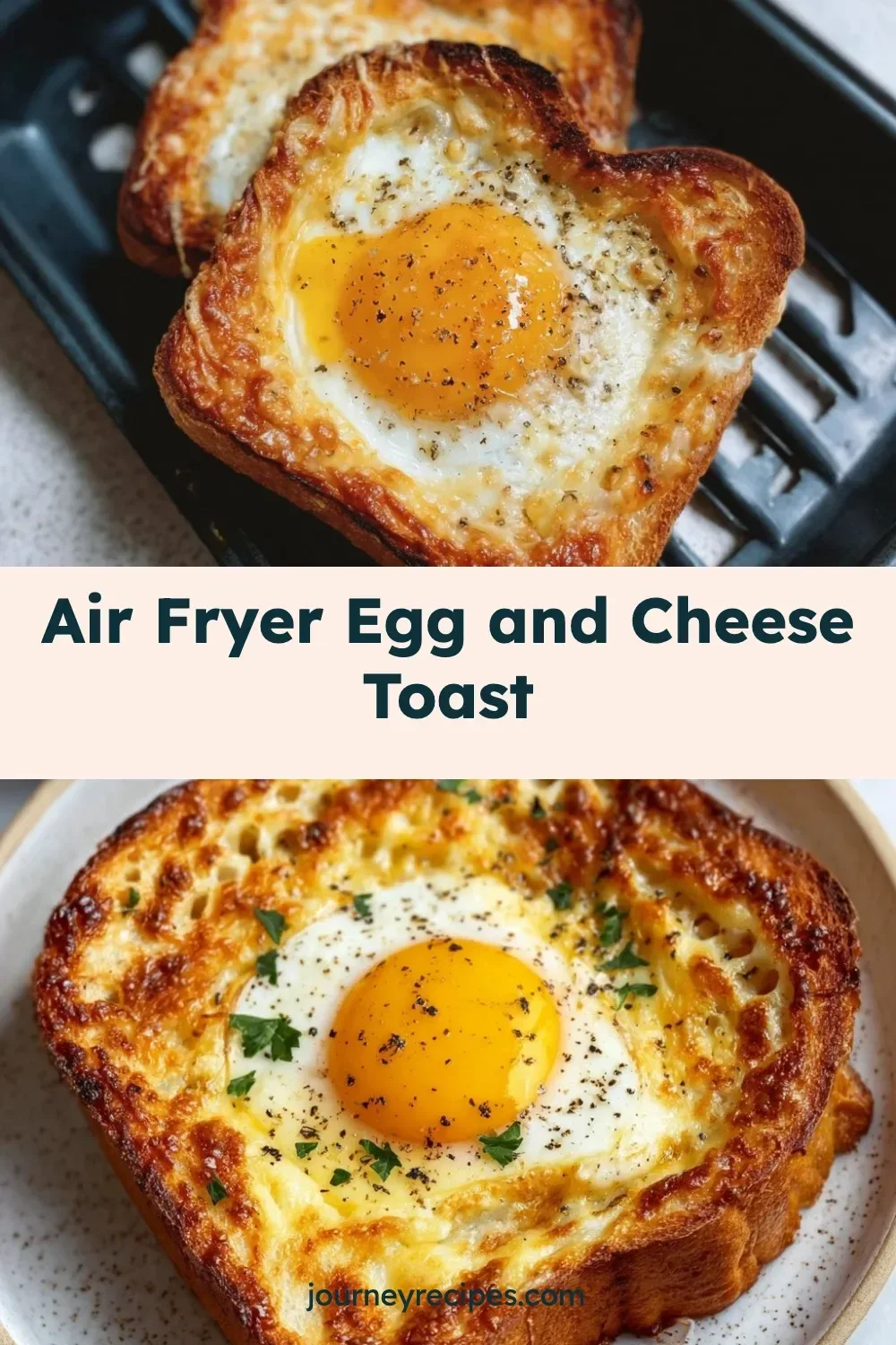 Air Fryer Egg and Cheese Toast