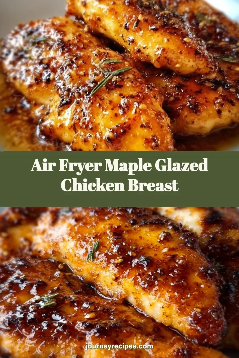 Air Fryer Maple Glazed Chicken Breast