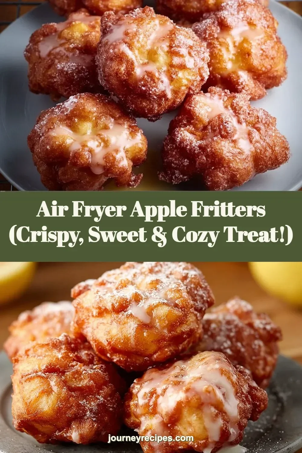 Air Fryer Apple Fritters (Crispy, Sweet & Cozy Treat!)