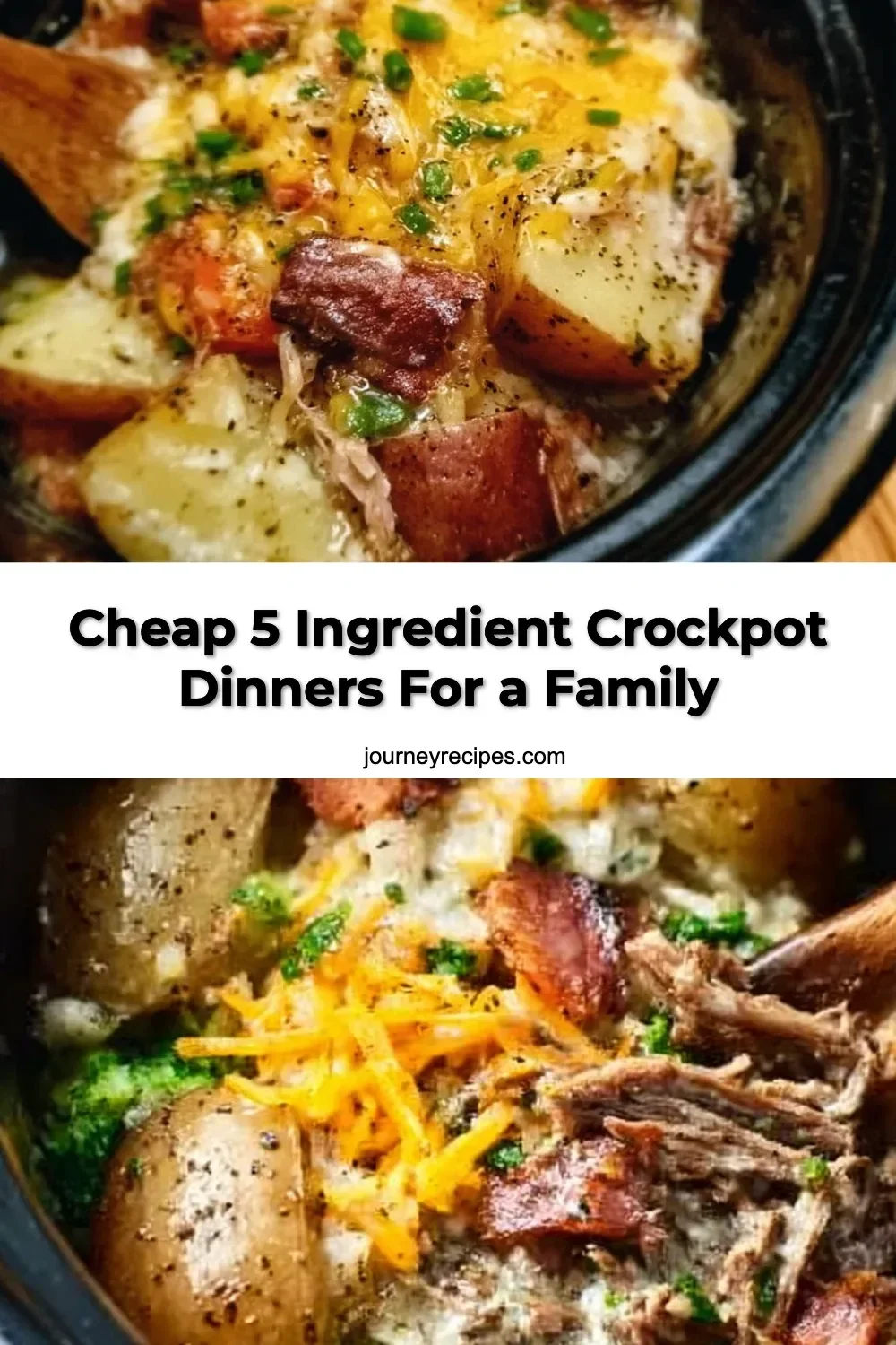Cheap 5 Ingredient Crockpot Dinners For a Family