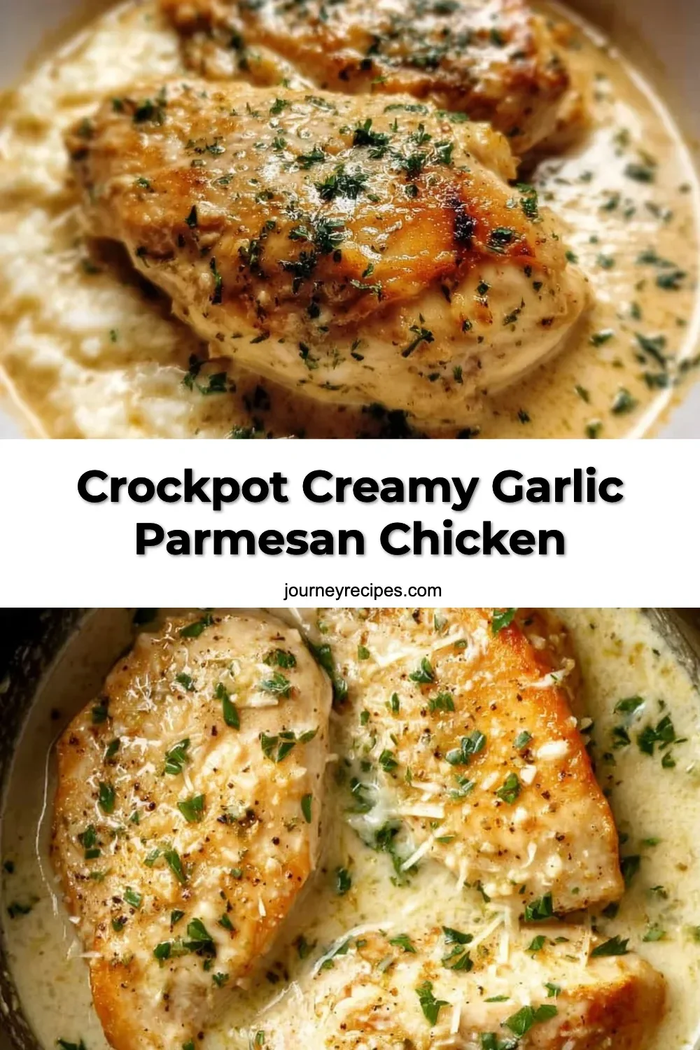Crockpot Creamy Garlic Parmesan Chicken