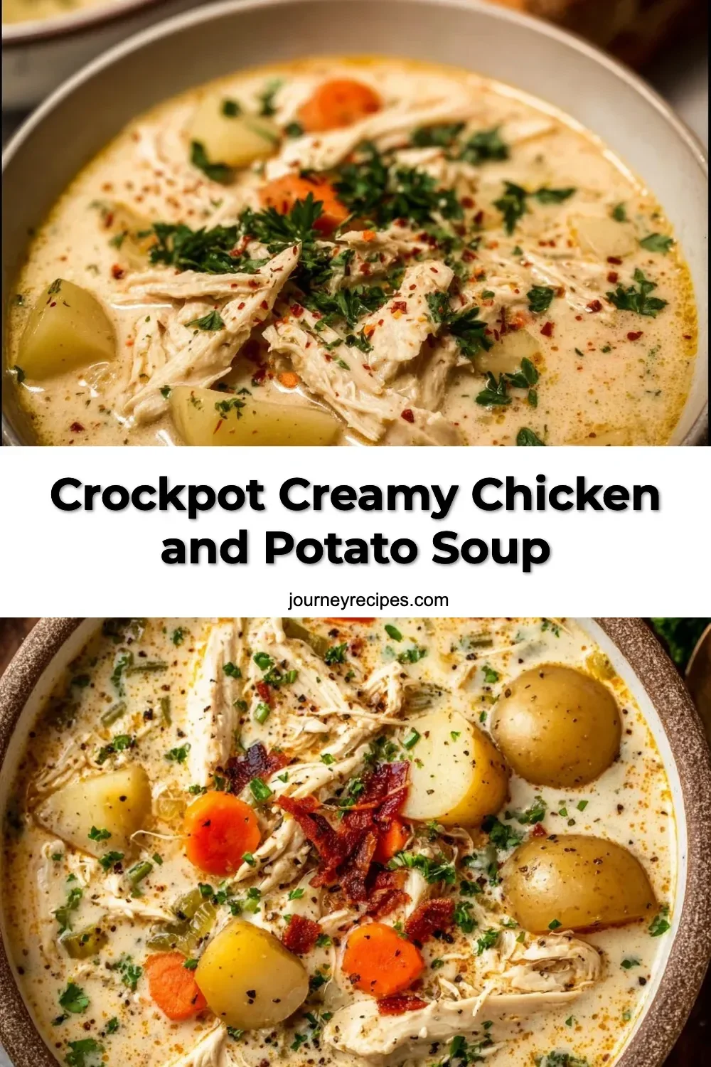 Crockpot Creamy Chicken and Potato Soup