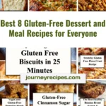 A variety of gluten-free desserts and meals ready to be served.