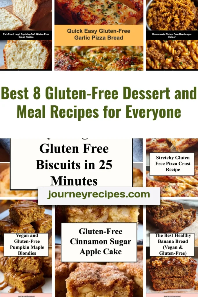 A variety of gluten-free desserts and meals ready to be served.