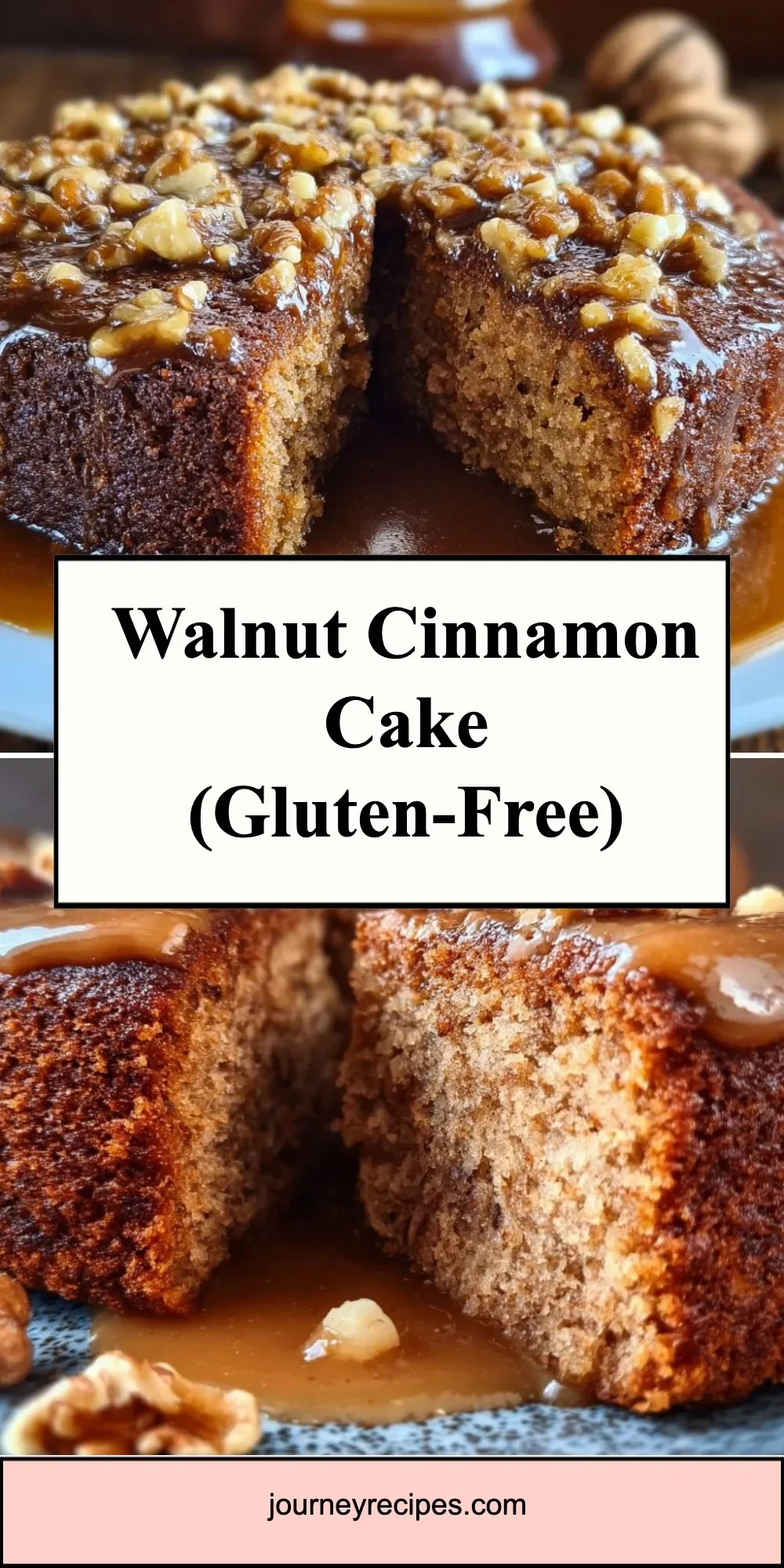 Walnut Cinnamon Cake (Gluten-Free)