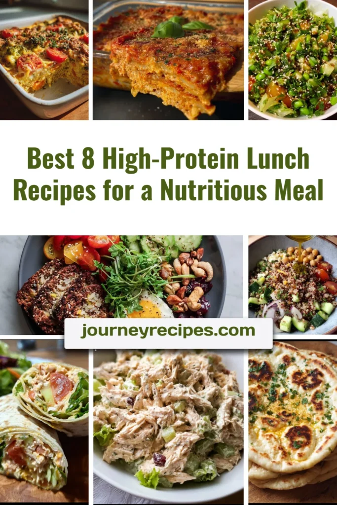 A plate of nutritious high-protein lunch with lean meats and vegetables