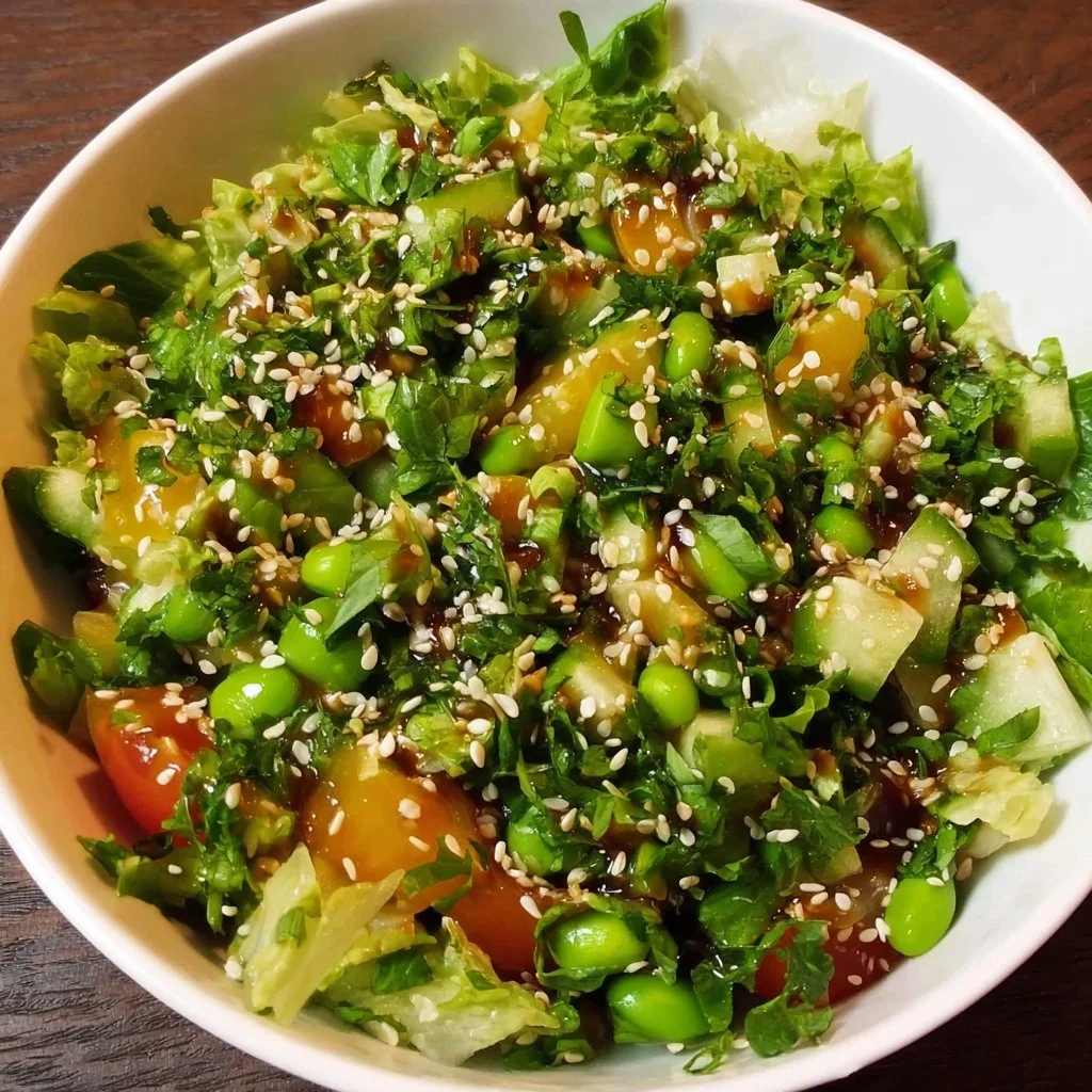 Salad with Asian Dressing (High Protein)