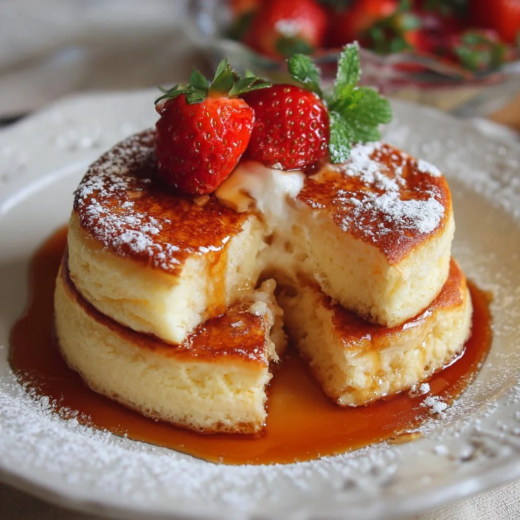 Vegan Japanese Souffle Pancakes