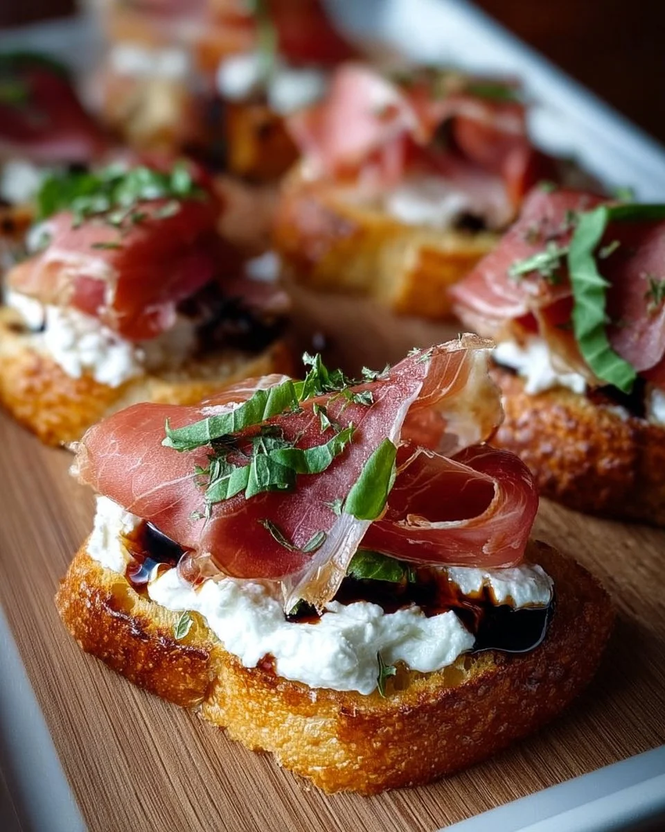 Burrata & Prosciutto Crostini: 1 Elegant Appetizer