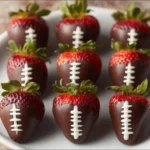Delicious chocolate-dipped strawberries on a white plate.