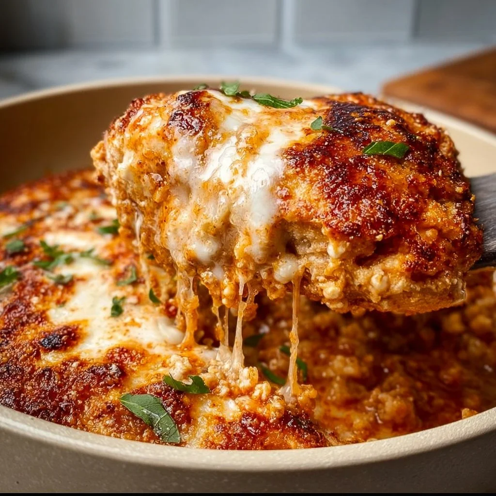 Cottage Cheese Chicken Parmesan Bowl