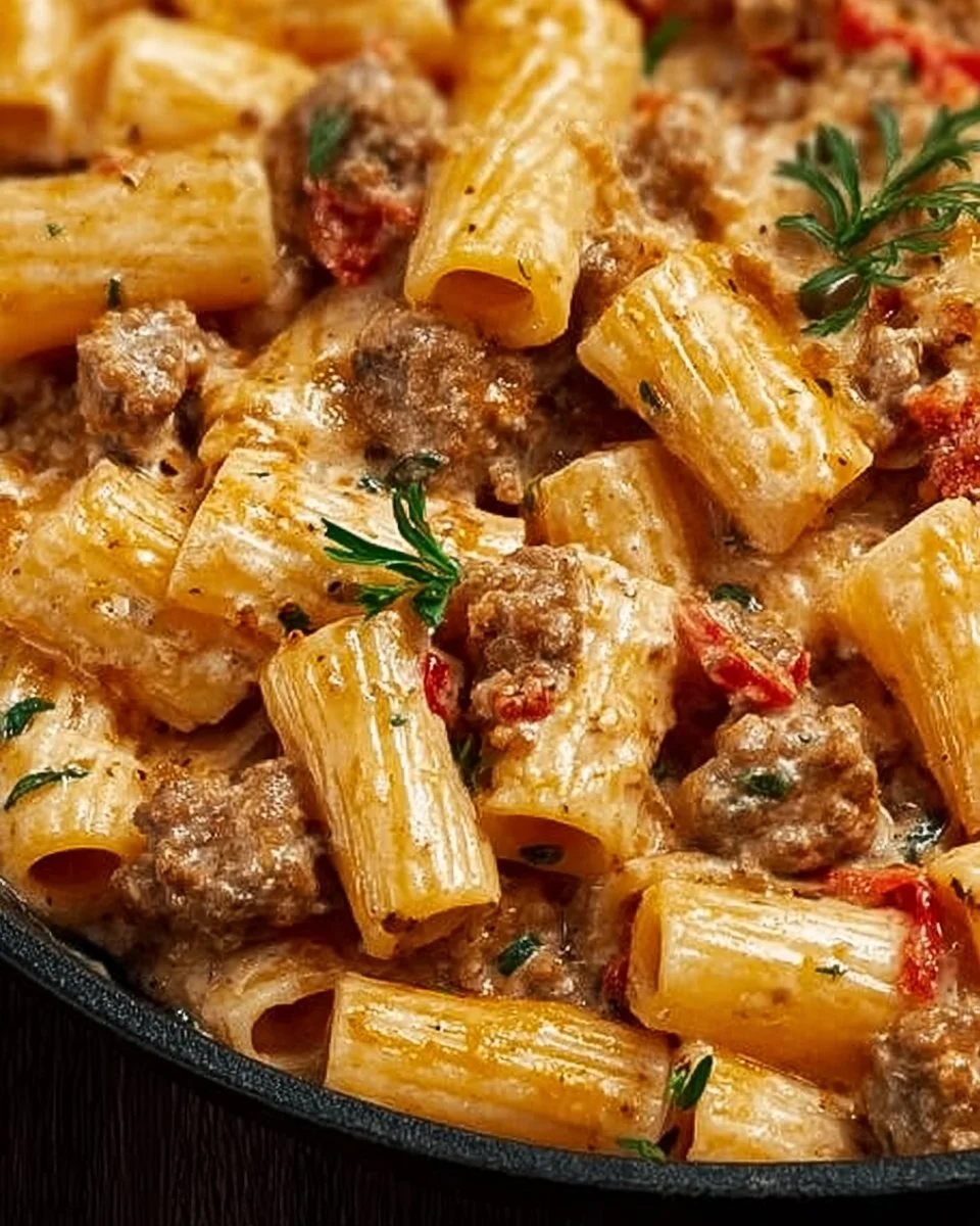 Creamy Italian Sausage Rigatoni