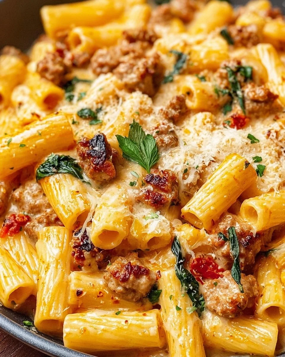 Creamy Sausage Rigatoni