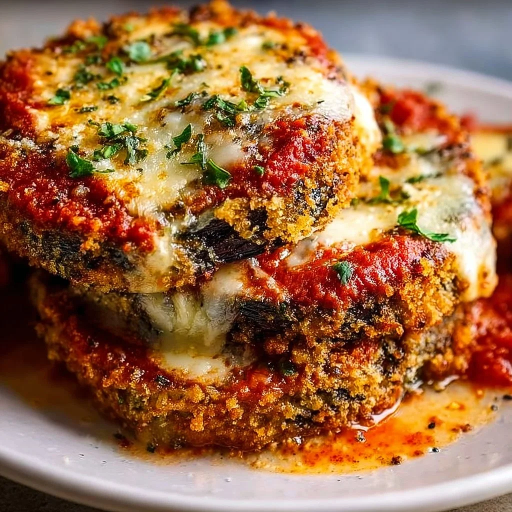 Crispy Baked Eggplant Parmesan