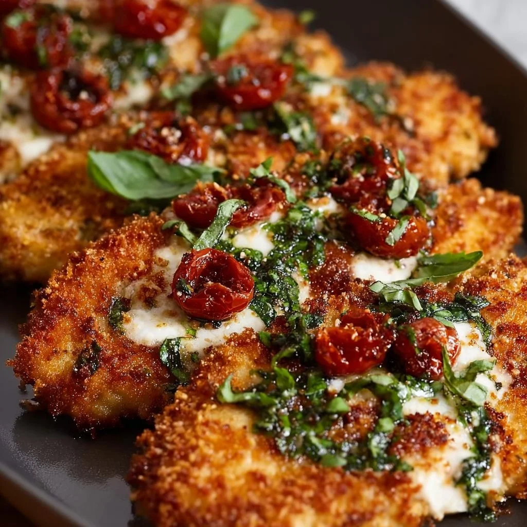 Crispy Parmesan-Basil Chicken Cutlets
