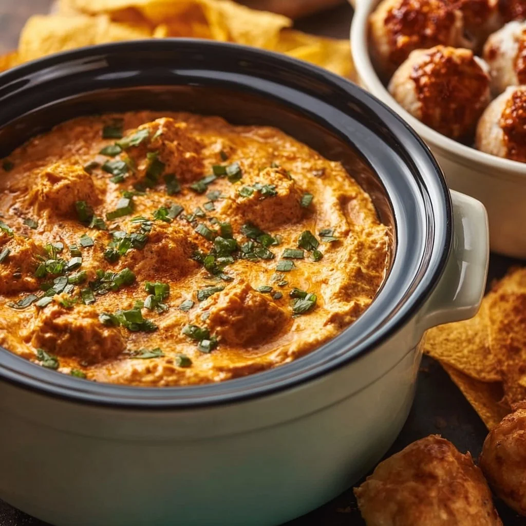 Crockpot Buffalo Chicken Dip