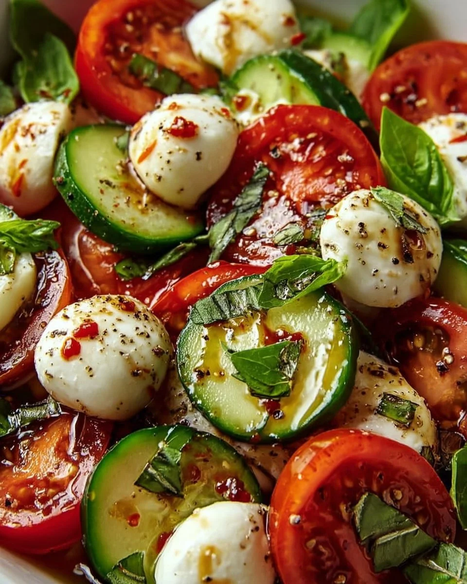 Cucumber Caprese Salad