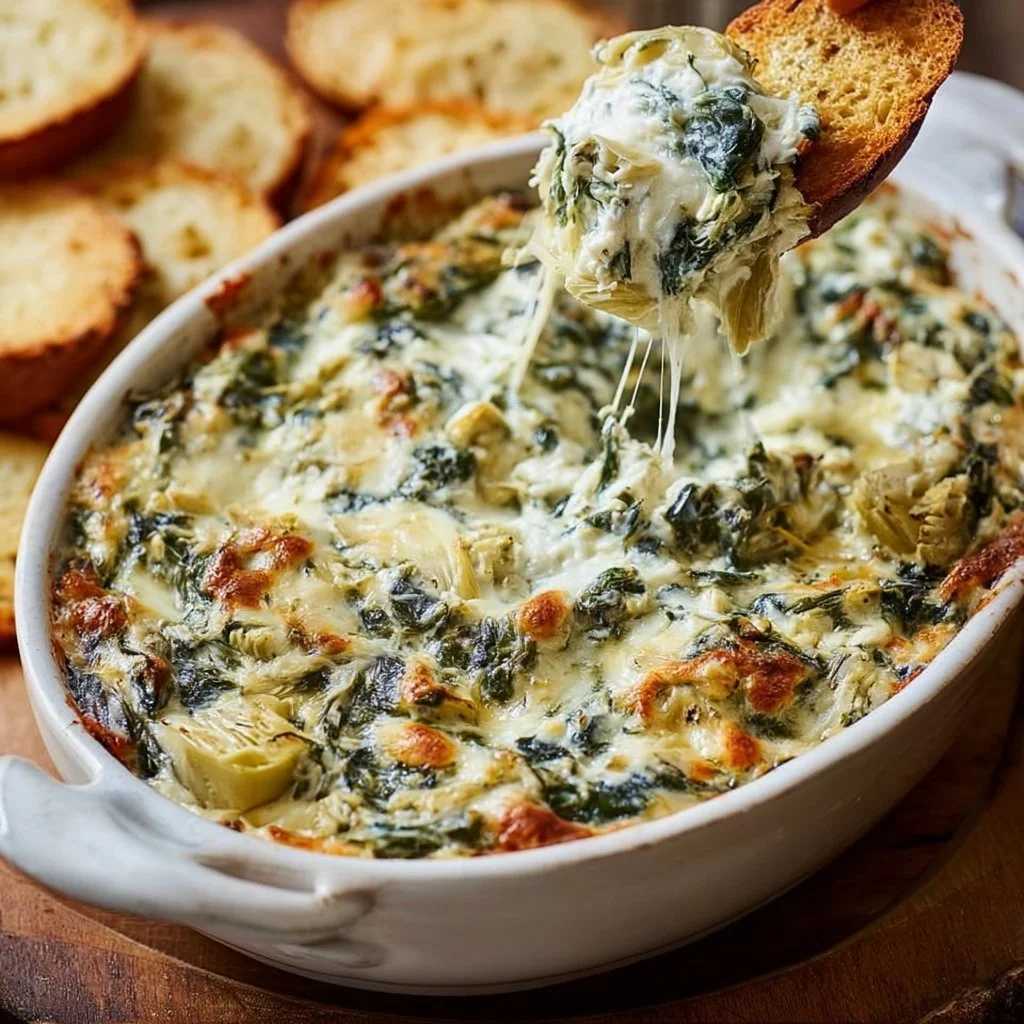 Easy Spinach Artichoke Dip