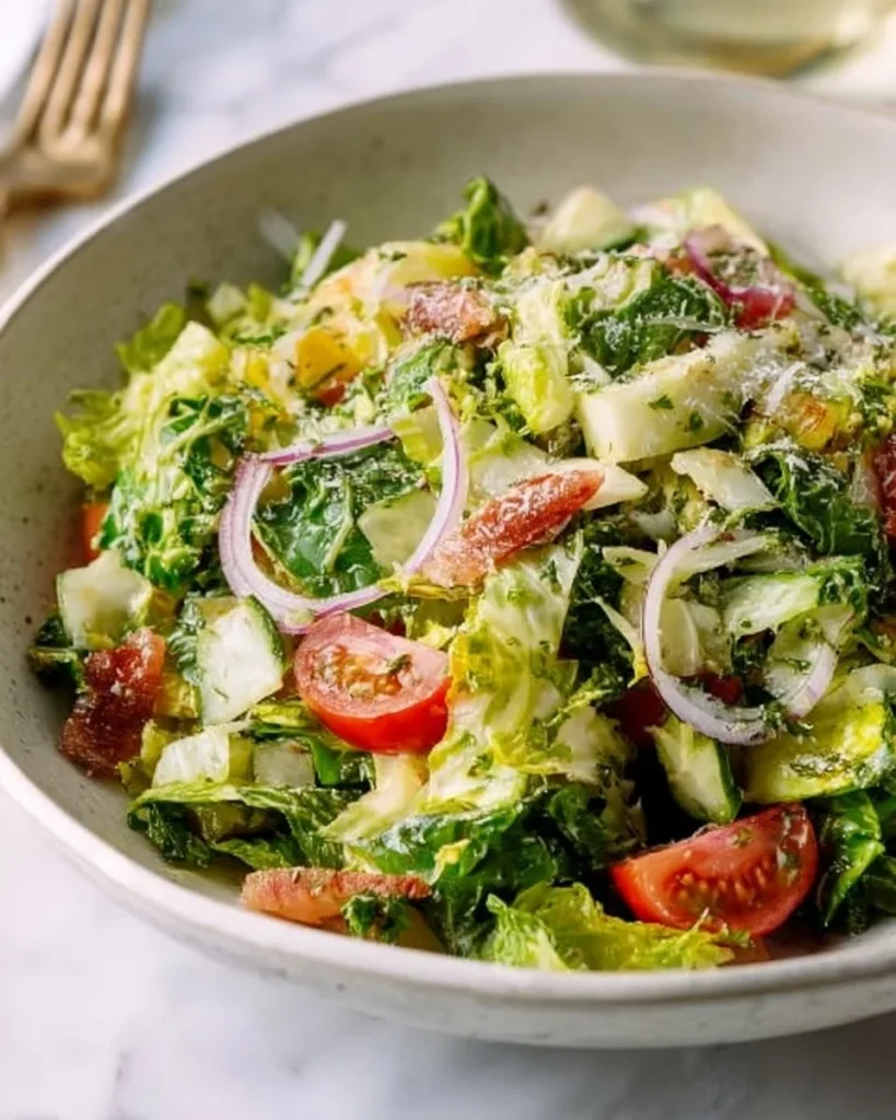 Delicious La Scala chopped salad served in a bowl