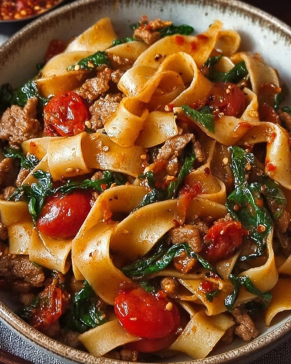 Italian Drunken Noodles: A Bold Fusion of Comfort and Spice