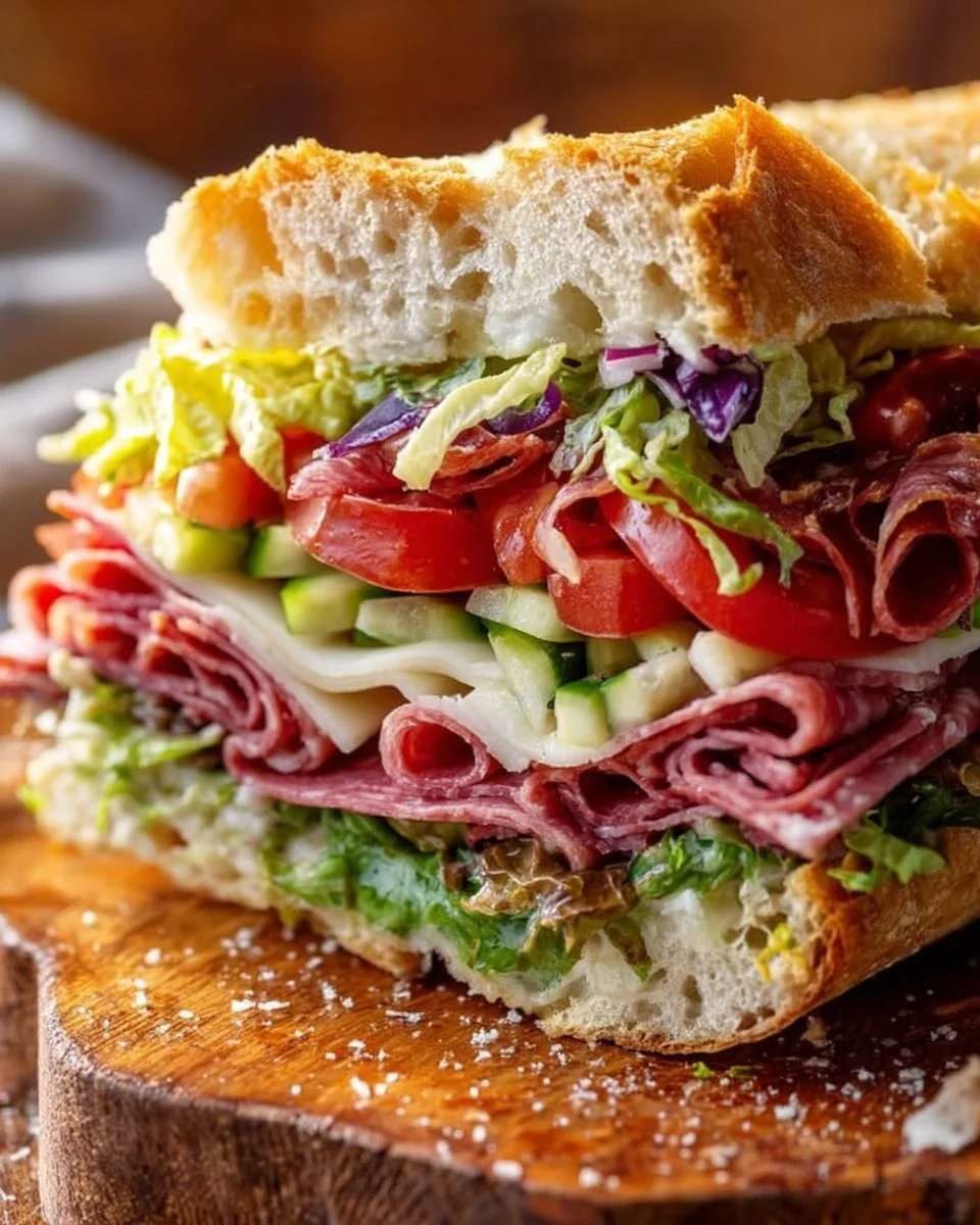 Italian Grinder Salad Sandwich