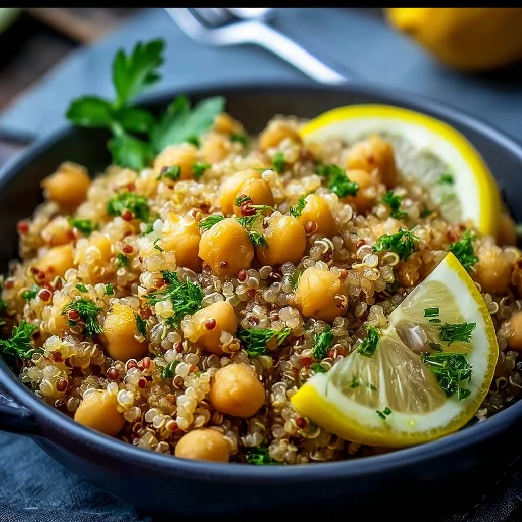 Lemon Herb Quinoa with Chickpeas