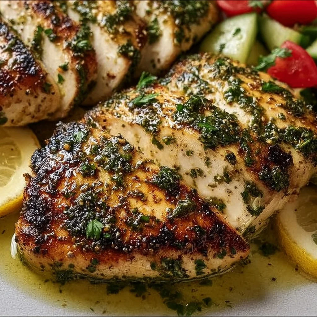 Mediterranean Herb Crusted Grilled Chicken
