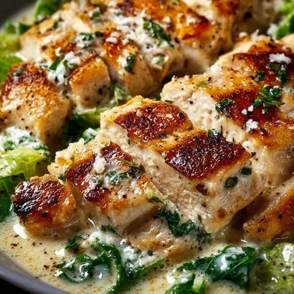 Melt-In-Your-Mouth Caesar Chicken