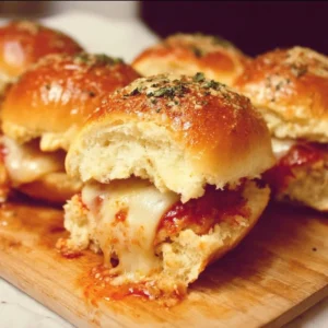 Delicious pizza sliders served on a platter, perfect for gatherings.