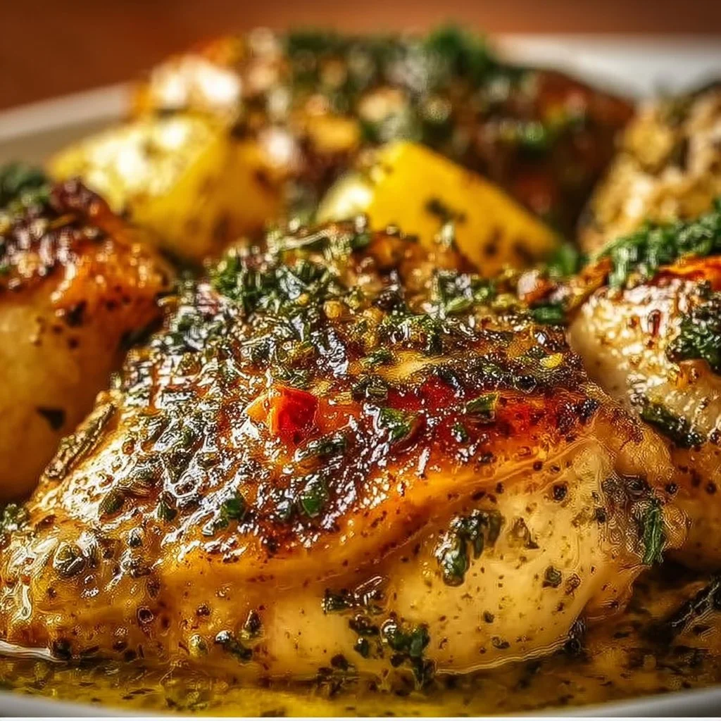 Savory Baked Italian Angel Chicken