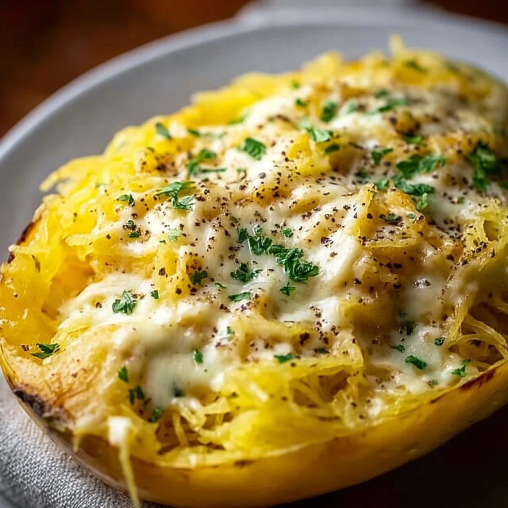 Spaghetti Squash Alfredo